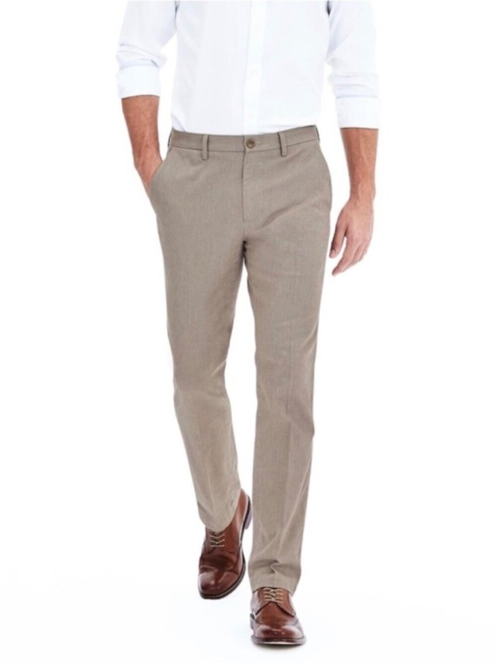 Banana Republic Kentfield Pant Men 30x30 Tan Chino Straight Trouser